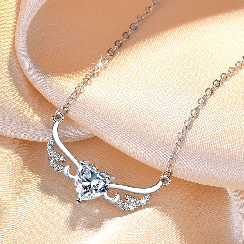 New 925 Sterling silver Necklace Pendant High quality Heart Fashion jewelry chains For Women Men Wedding Birthday Party Gift