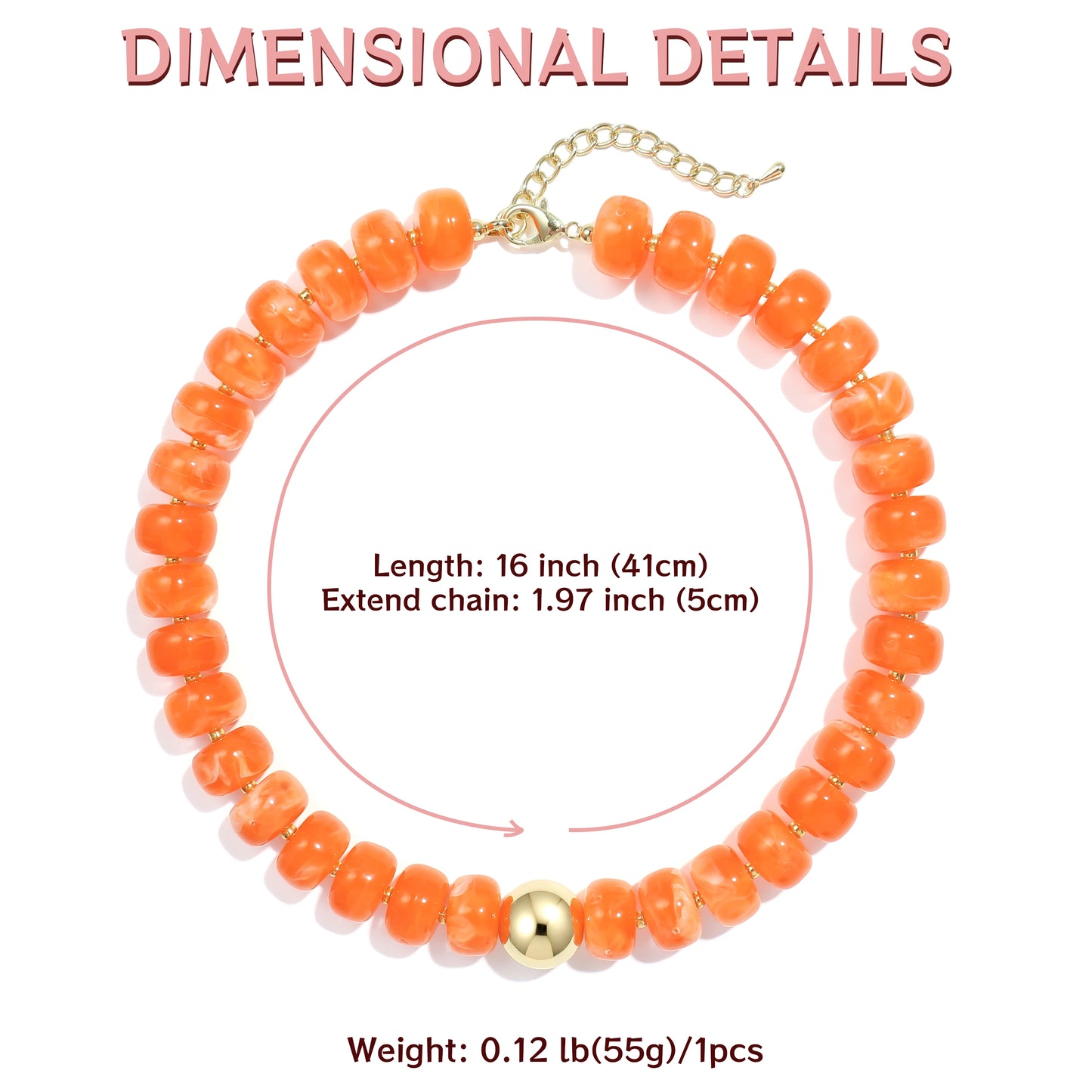 Badu New Colorful Acrylic Beaded Choker Necklace for Women Bohemian Trendy Summer Statement Jewelry Gift 2026