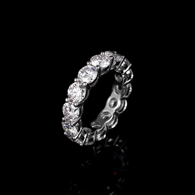 Moissanite Rings 14 Tones 7ct Sterling Silver D VVS Lab Diamond with GRA Certificate Engagement Wedding Ring for Women