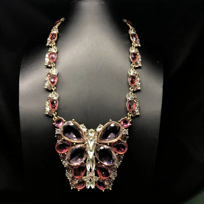 NISHIZAWA Crystal Stud Earrings for Women Court Style Vintage Exquisite Jewelry Luxury Elegant Fashion Aretes De Mujer