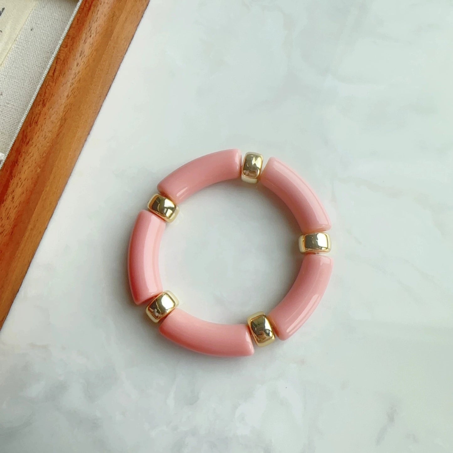 2026 Personalized Acrylic Resin Bead Bracelet For Women Trendy Summer Bohemian Sea Beach Seaside Vacation Jewelry Accessories