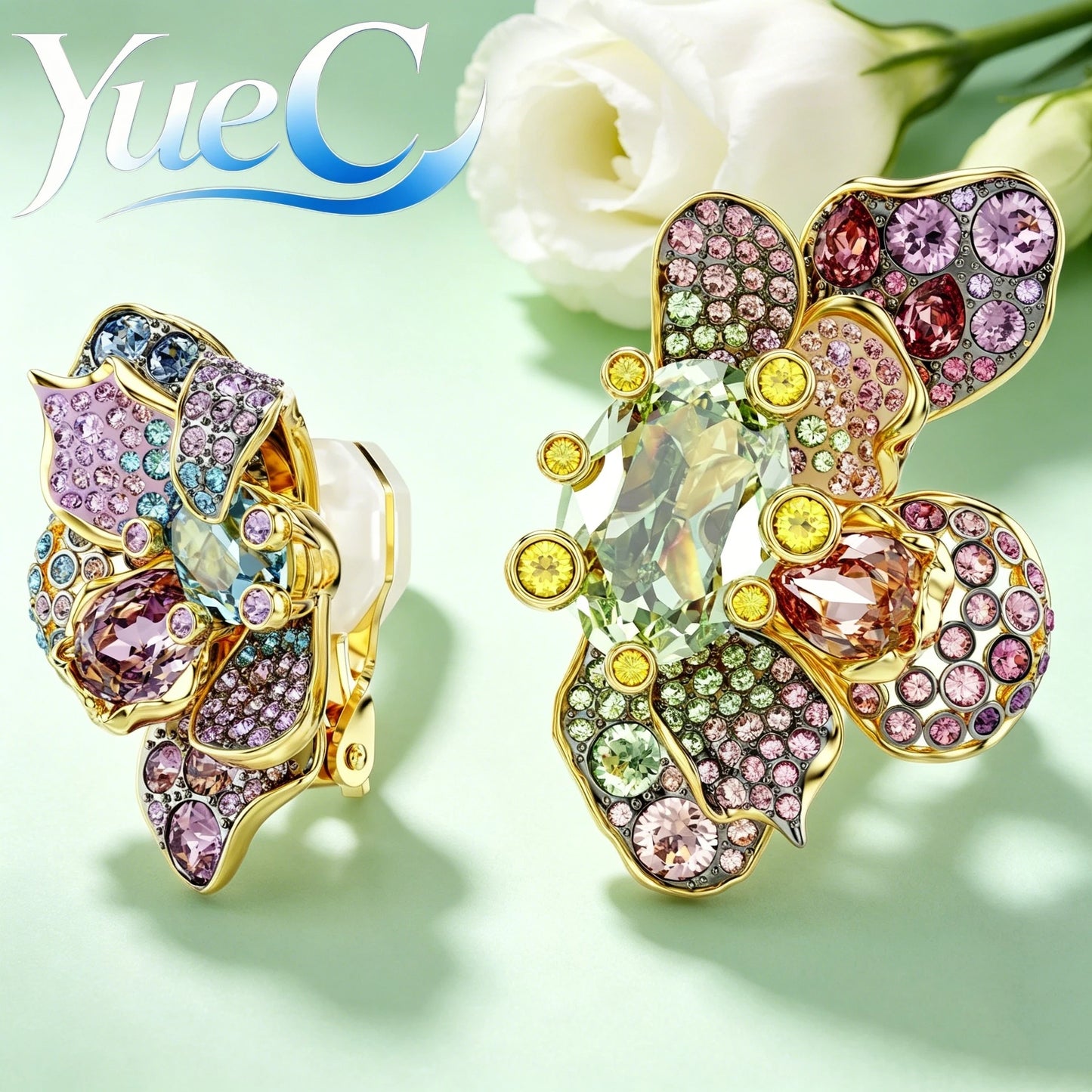 2026 YueC NEW Original Product: Flower Necklace, Butterfly Earrings, Light Luxury Charm Bracelet, Niche Design, Exquisit
