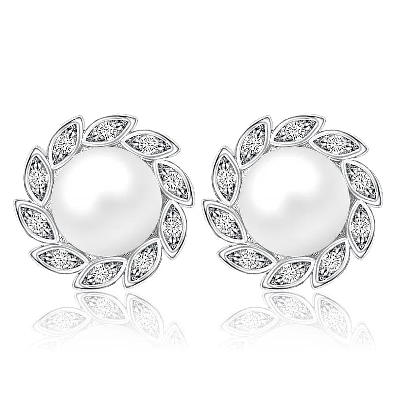 Hot Sale 925 Sterling Silver Earrings AAA Zircon for Women Fashion Party Original Jewelry Gifts Wedding Gift cute