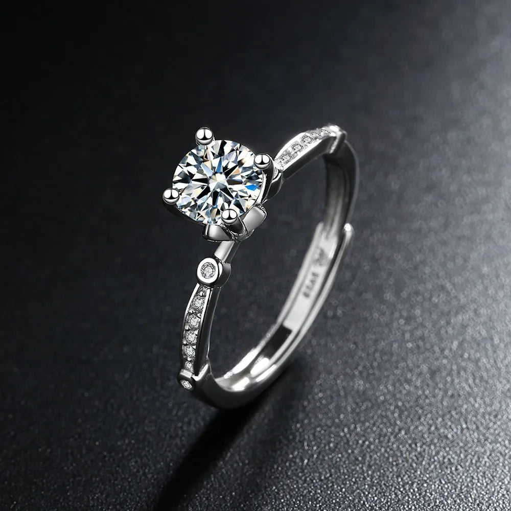 New 925 Sterling Silver 6A Zircon Ring Luxury Shines Simplicity Fashion Exquisite For women Wedding Engagement Jewelry