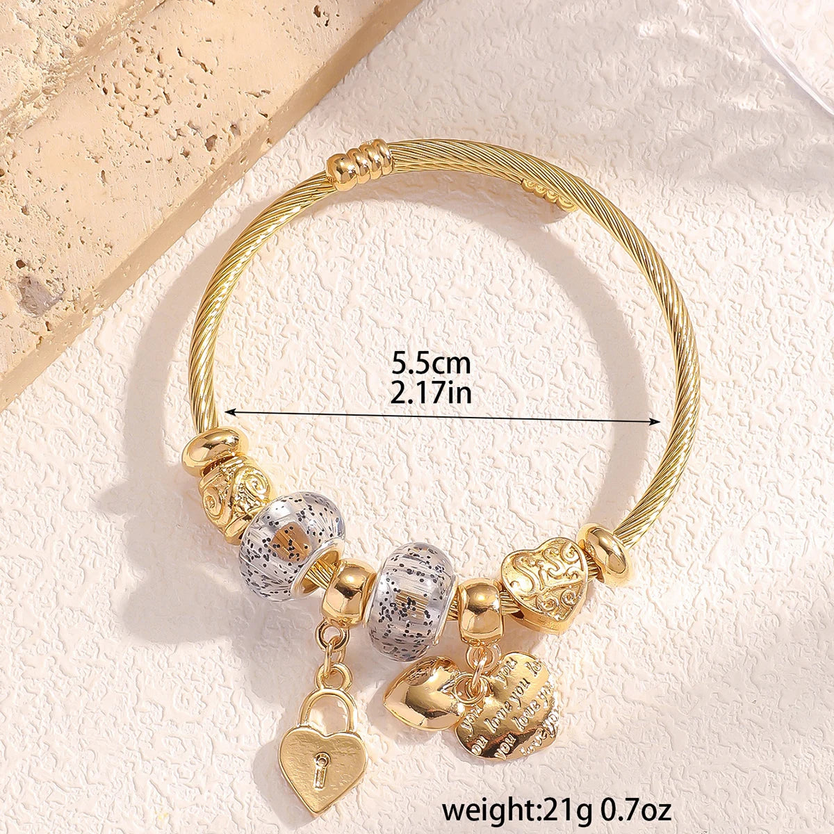 1PC Women's Fashion Pan Family Multi Element Beaded Bracelet Jewelry Accessories Suitable for Date, Party, Festival Gifts