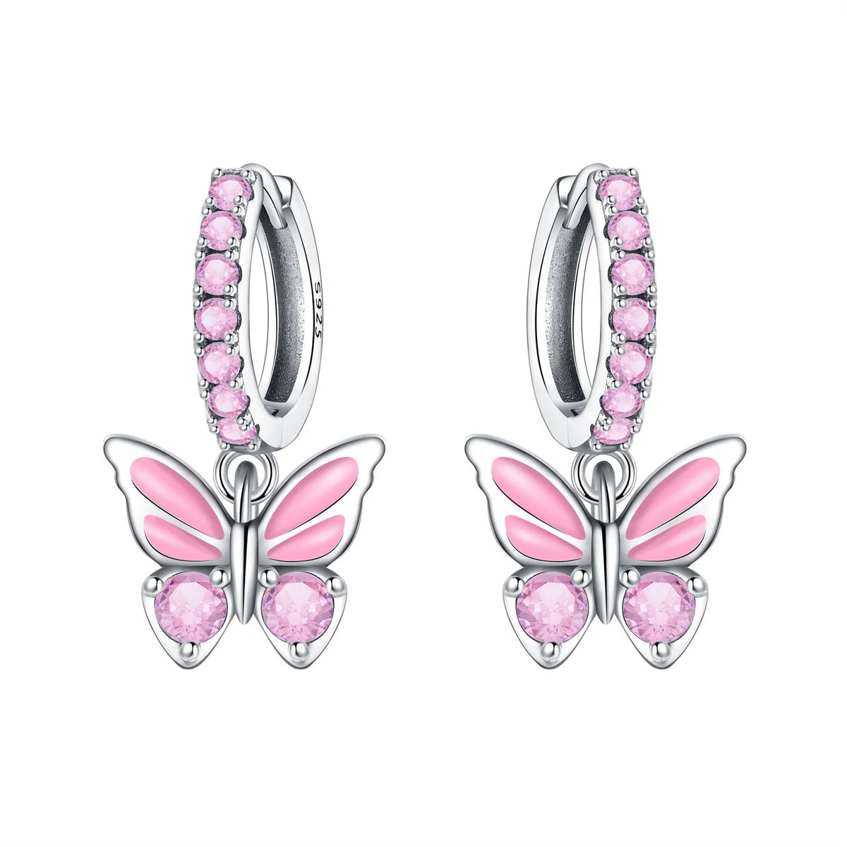 Orstarry 925 Sterling Silver Blue Zircon Dragonfly Drop Earrings Women Earrings Charm Fashion Versatile Party Jewelry Gifts