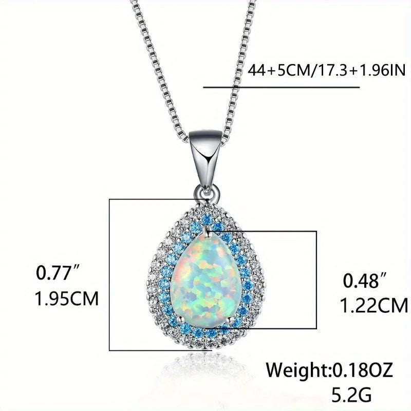 1 Pc Elegant Simple Pendant Necklace with Synthetic Zircon Inlay Boho Vacation Style for Daily Wear Gift-Giving