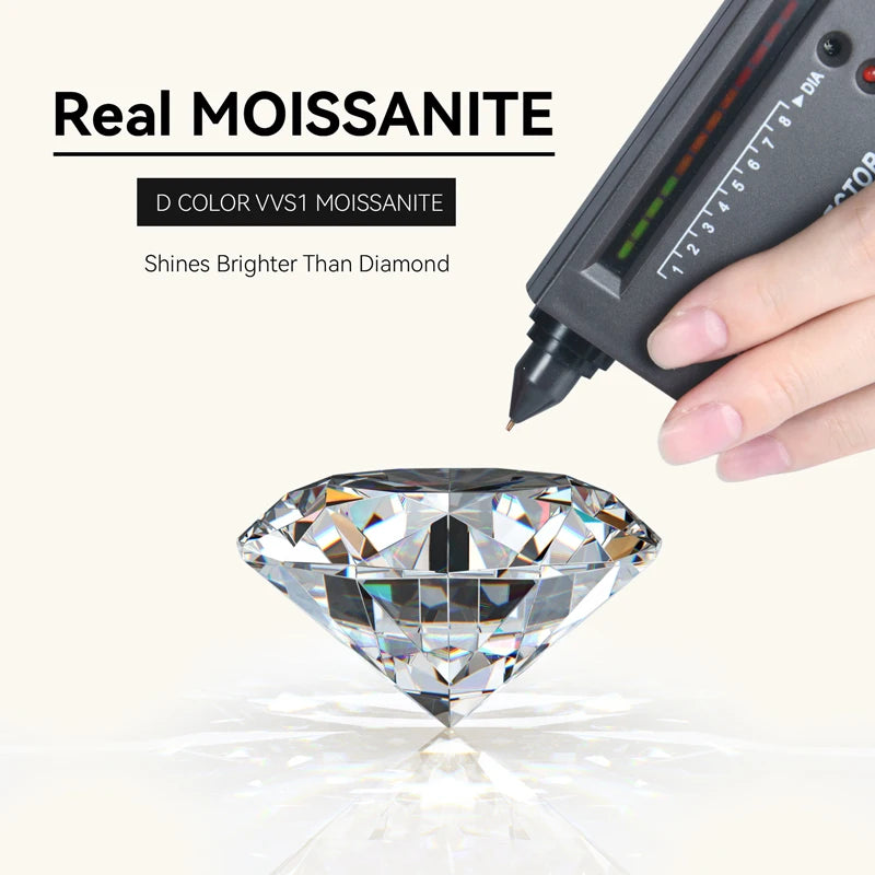 OXTAO Women's Real 925 Sterling Silver Water Drop Pendant 6.5mm 8mm 9mm D Color Moissanite Classic Necklaces Luxury Jewelry Gift