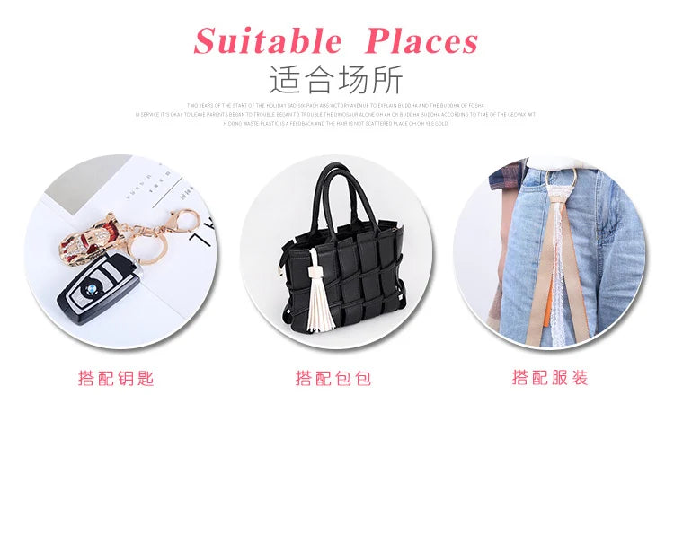 Metal Luxury Bag Keychain Leather Bag Shape Woman's High -end Charm Decoration Supports A Seal Leopard Leather Bag
