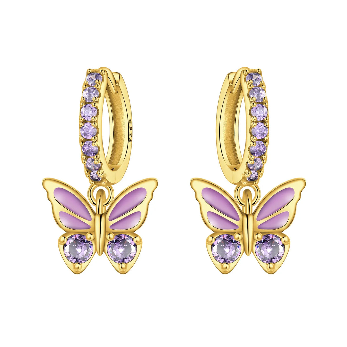Orstarry 925 Sterling Silver Blue Zircon Dragonfly Drop Earrings Women Earrings Charm Fashion Versatile Party Jewelry Gifts