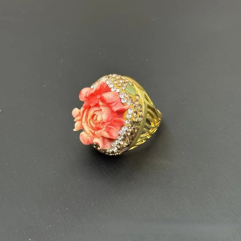 NISHIZAWA Chinese Style Flowers Earrings for Women Vintage Fashion Exquisite Jewelry Elegant Banquets Aretes De Mujer