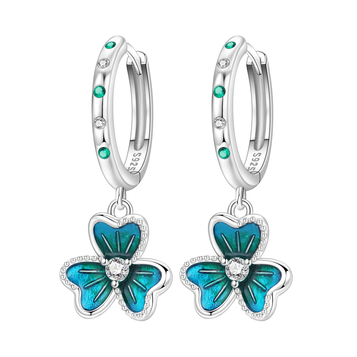 Orstarry 925 Sterling Silver Feather Lucky Symbol Drop Earrings Women Earrings Charm Fashion Versatile Party Jewelry Gifts