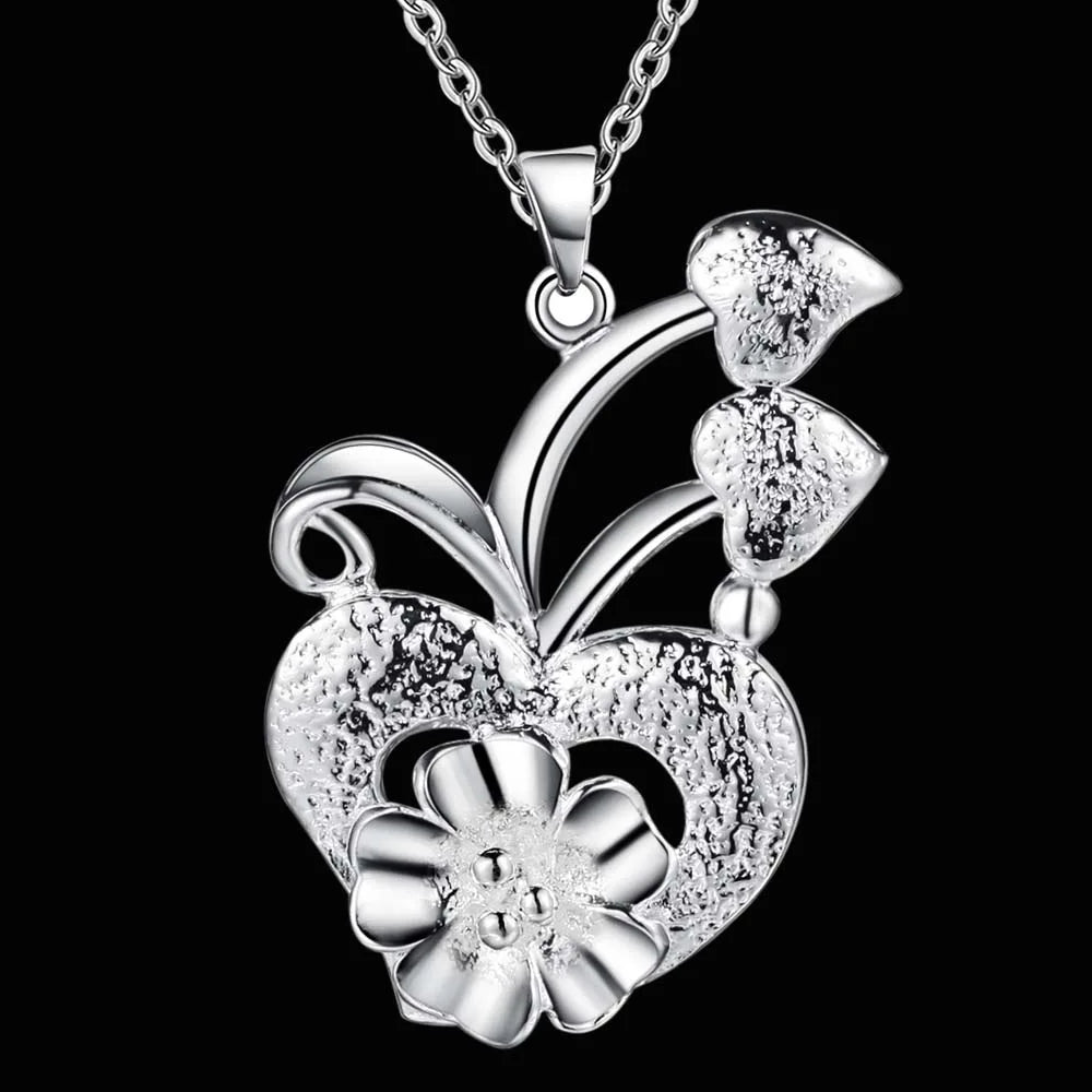 High Quality 925 Sterling Silver Necklace Pendant Chain For Women Exquisite Student Girlfriend Jewelry Accessories Gifts
