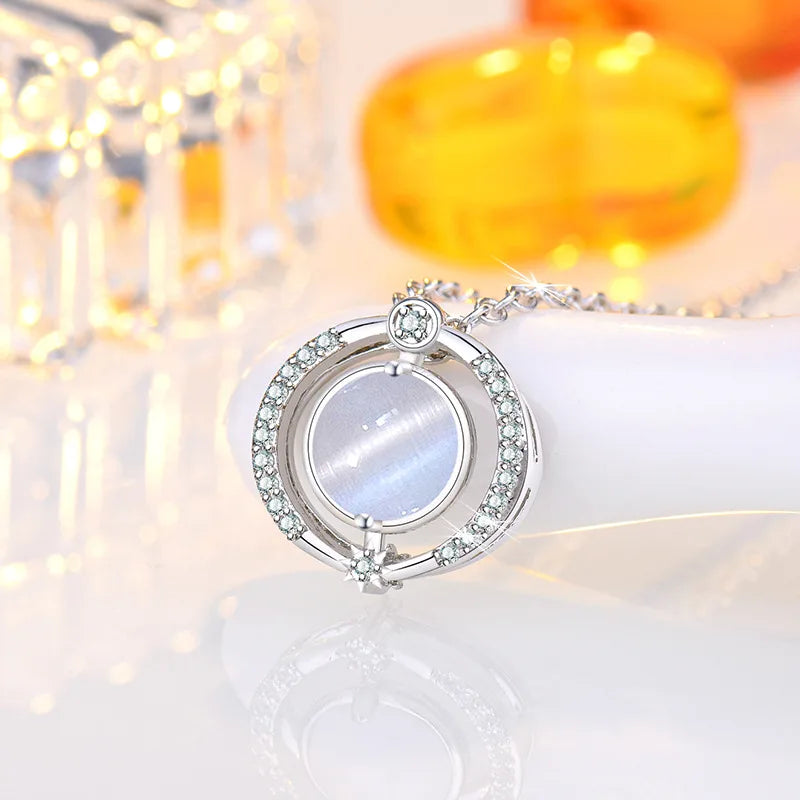 925 Sterling Silver Necklace Pendant Romance Heart Zircon High Quality For Woman Fashion Wedding Engagement Jewelry Gift