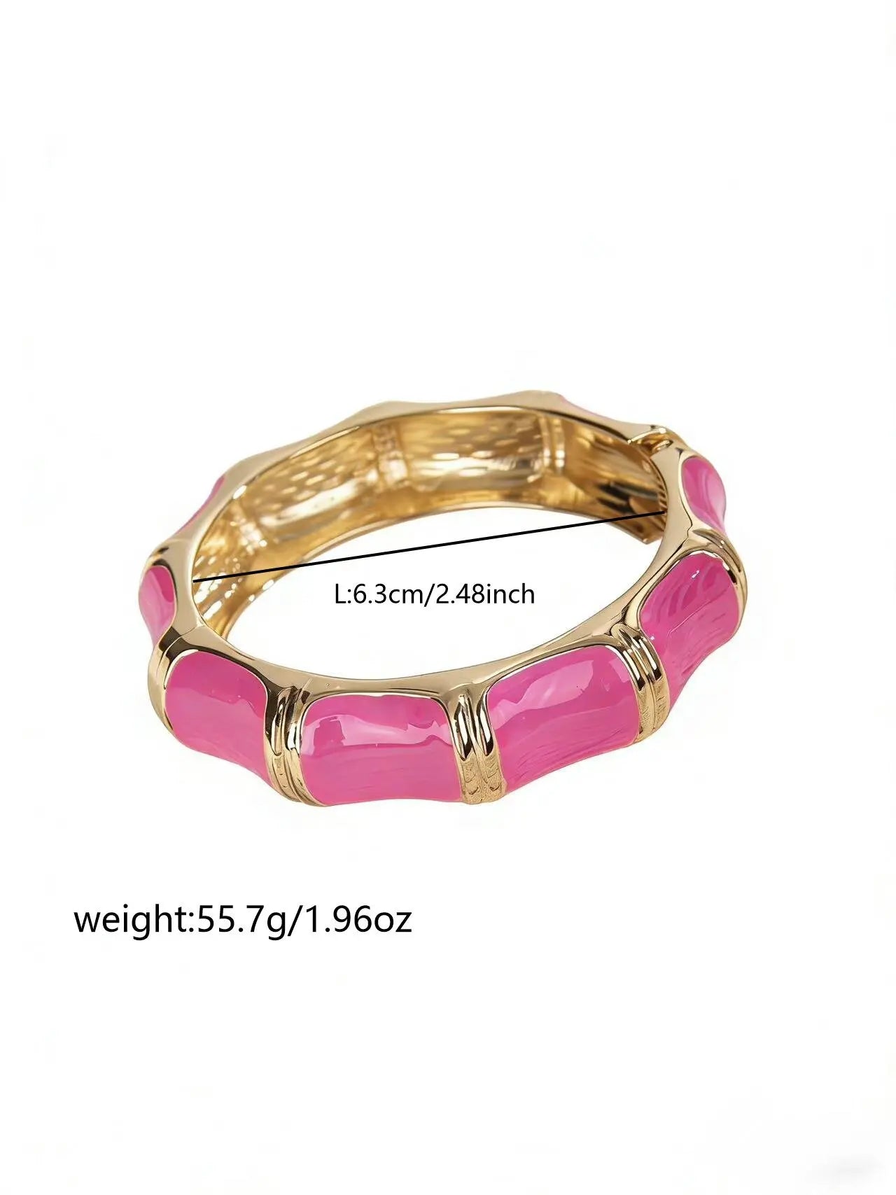 KMVEXO Dopamine Color Blocked Bangles Creative Design Fashionable Temperament Drip Oil Imitate Enamel Bracelet Women Jewelry