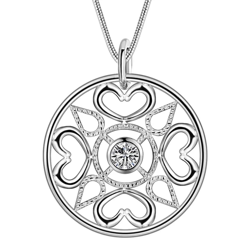 925 Sterling Silver Necklace Pendant wholesale High quality Fashion jewelry chains for women luxury wedding gifts