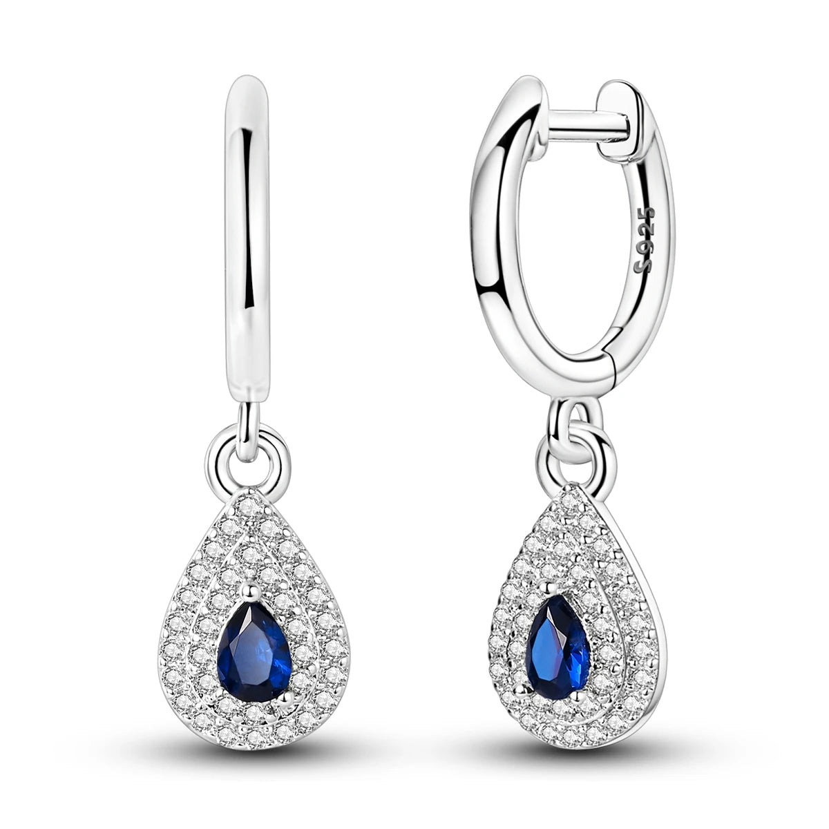 New In Earrings 925 Sterling Silver Butterfly Tulip Hoop Earrings Ear Studs Zircon Making Jewelry For Women Girl Party Gifts
