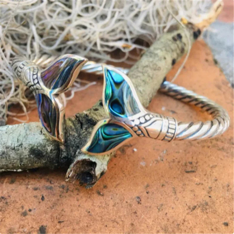 Fashion Exquisite Mermaid Tail Bracelets for Women Punk Hip Hop Rock Unique Personality Design Versatile Bracelet Jewelry Gift