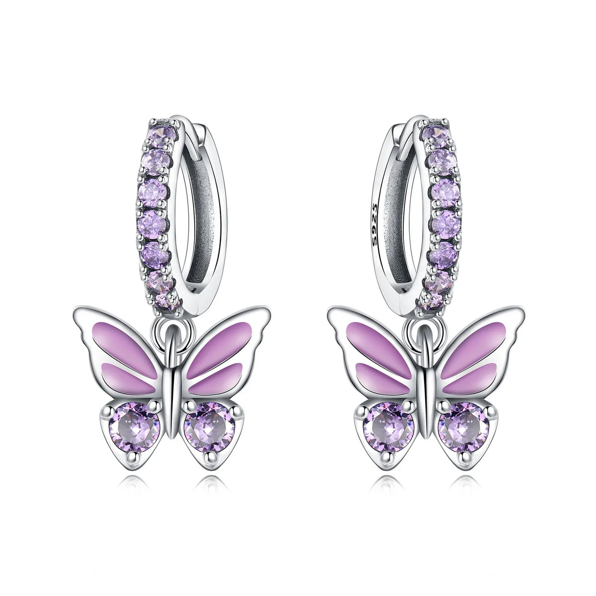 Orstarry 925 Sterling Silver Blue Zircon Dragonfly Drop Earrings Women Earrings Charm Fashion Versatile Party Jewelry Gifts
