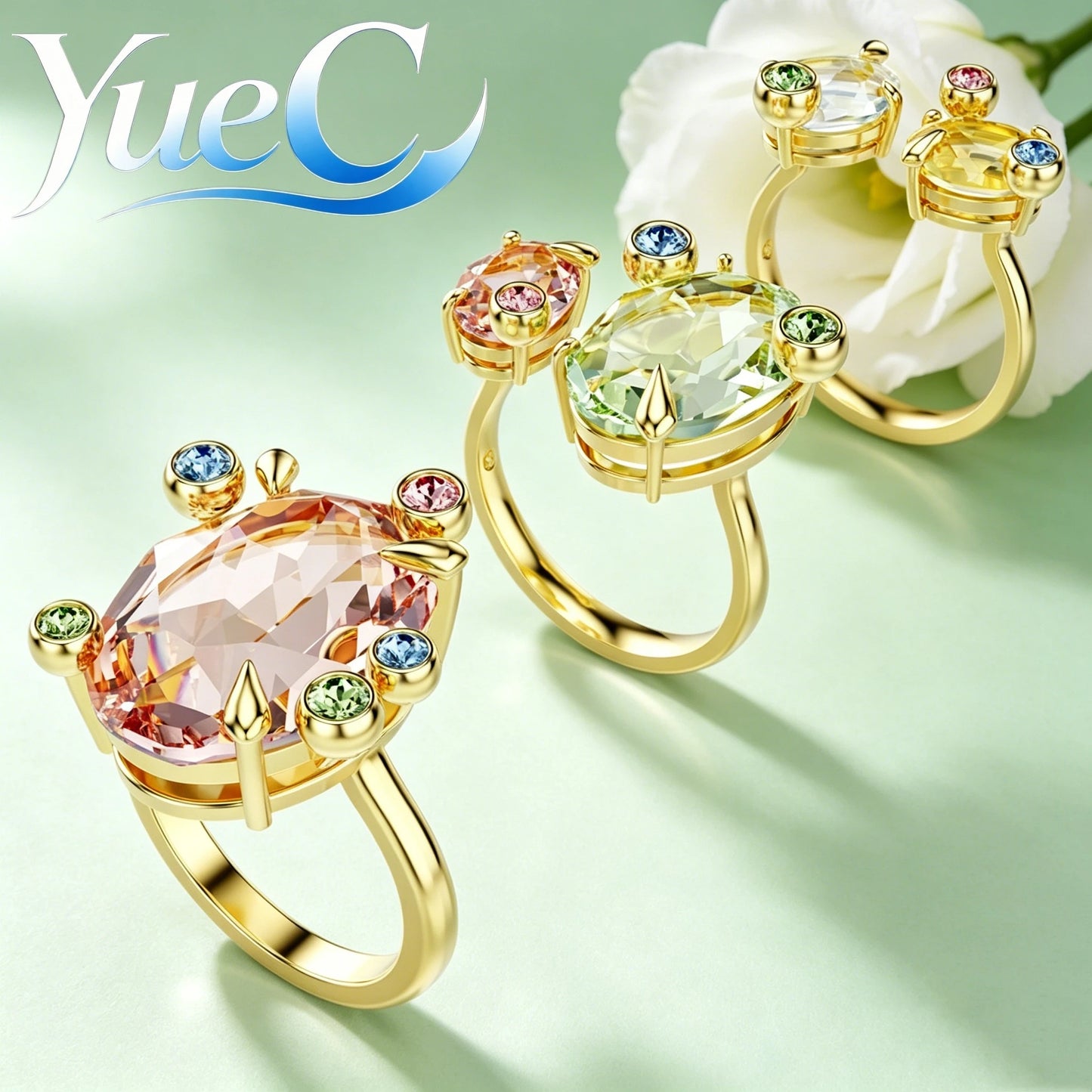2026 YueC NEW Original Product: Flower Necklace, Butterfly Earrings, Light Luxury Charm Bracelet, Niche Design, Exquisit