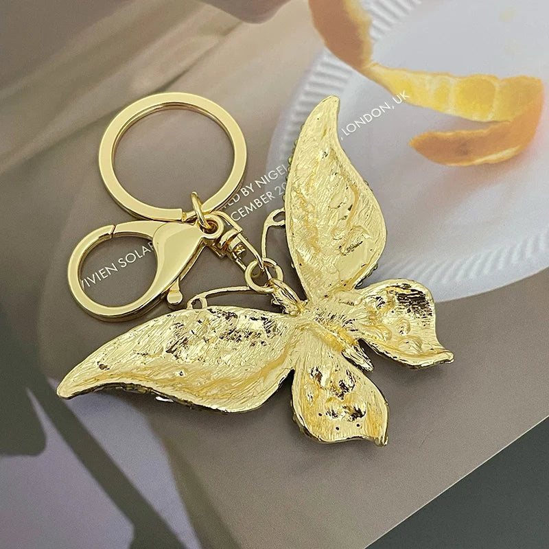 Easya 2024 Fashion Butterfly Bows Luxury Glitter Keychains High Quality Bags Decorate Wedding Gifts for Guests