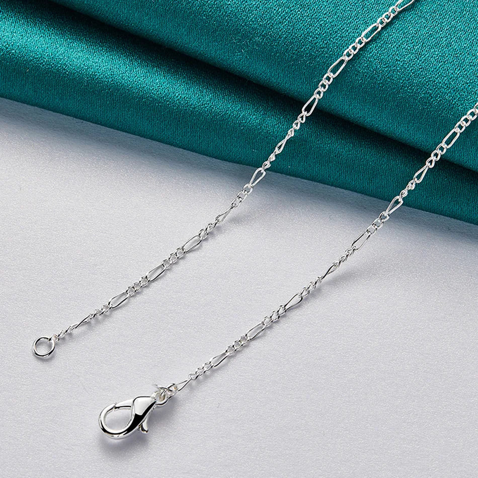 URMYLADY 925 Sterling Silver LOVE Heart Pendant Necklace For Women Wedding Party Gift Fashion Charm Jewelry