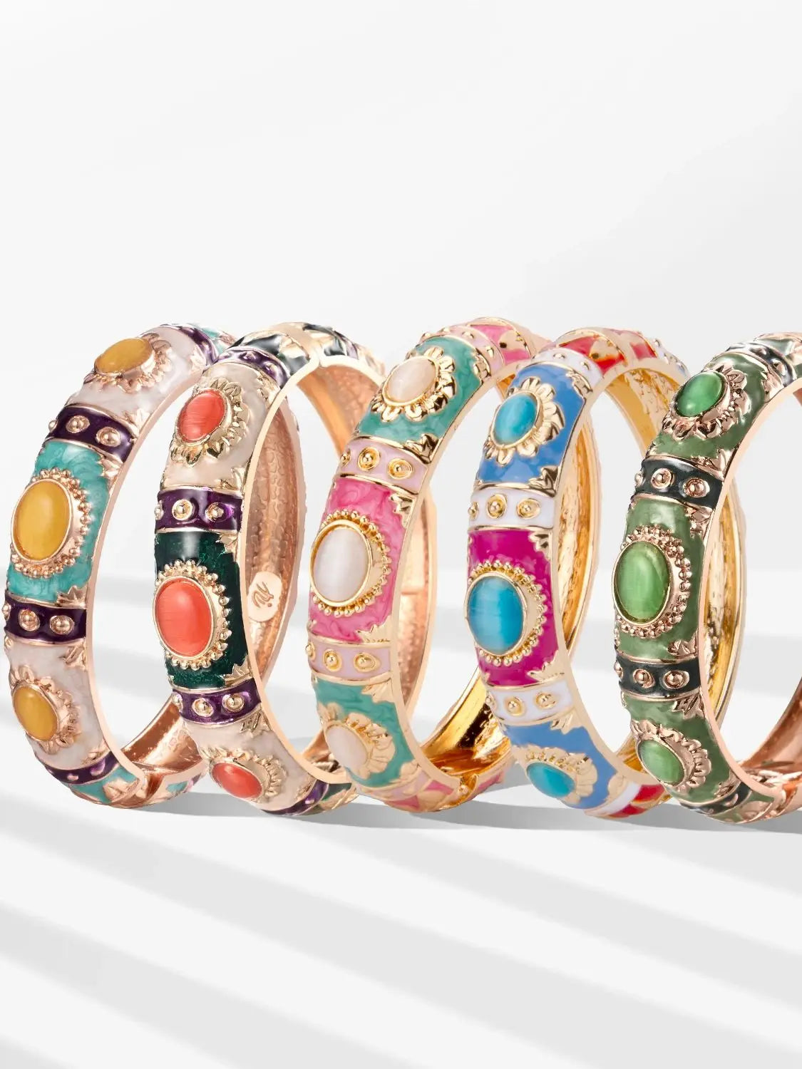 1/5 PCS Enamel Bracelet For Women Bangle On Hand Cloisonne Women's Hand Bracelets India African Jewelry Bohemian Designer Gifts