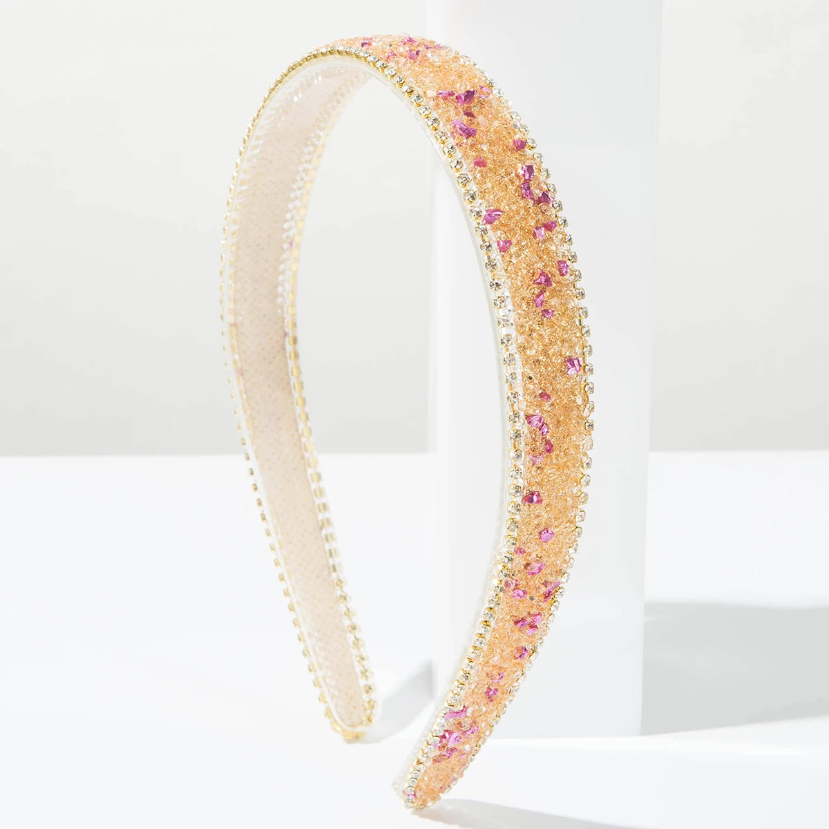 Cross Border New Retro Baroque Style Diamond Studded Anti Slip Teeth Fine Edged Headband Versatile Vacation Style Accessory