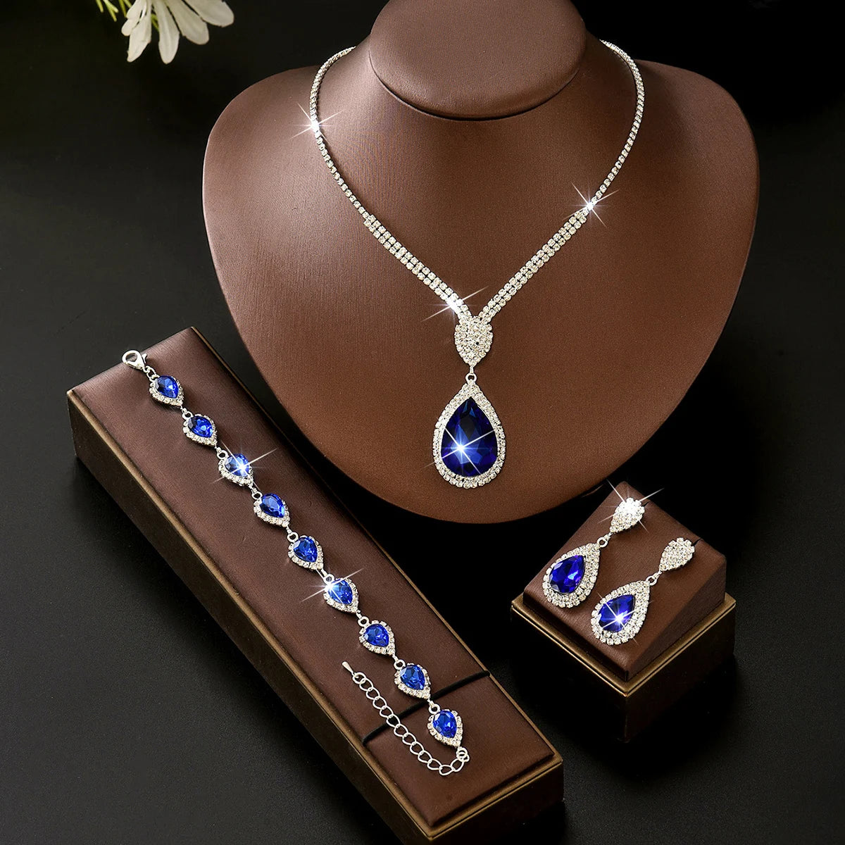 Bohemian Seaside Necklace Earrings Bracelet Jewelry Set Multi Color Classic Style Suitable for Daily Gatherings