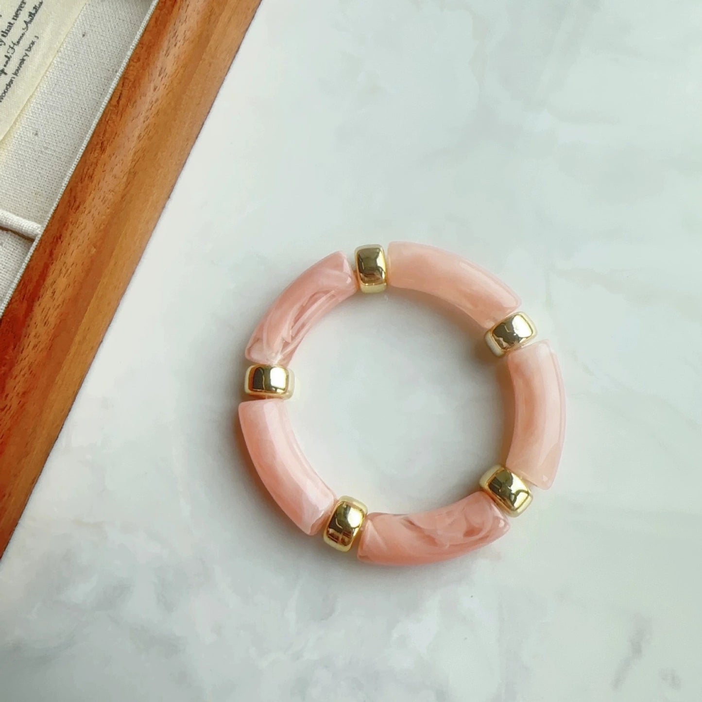 2026 Personalized Acrylic Resin Bead Bracelet For Women Trendy Summer Bohemian Sea Beach Seaside Vacation Jewelry Accessories