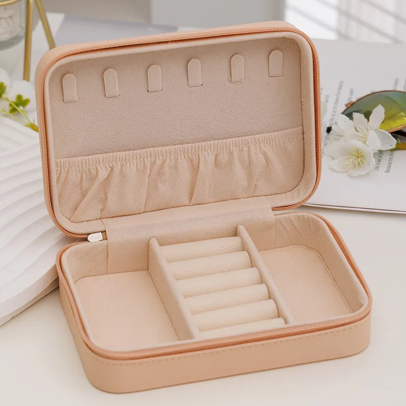 Double-layer Wooden Jewlery Box Ring Box Jewelry Boxes and Packaging with PU Leather Jewelry Storage Organizer and Makeup Case