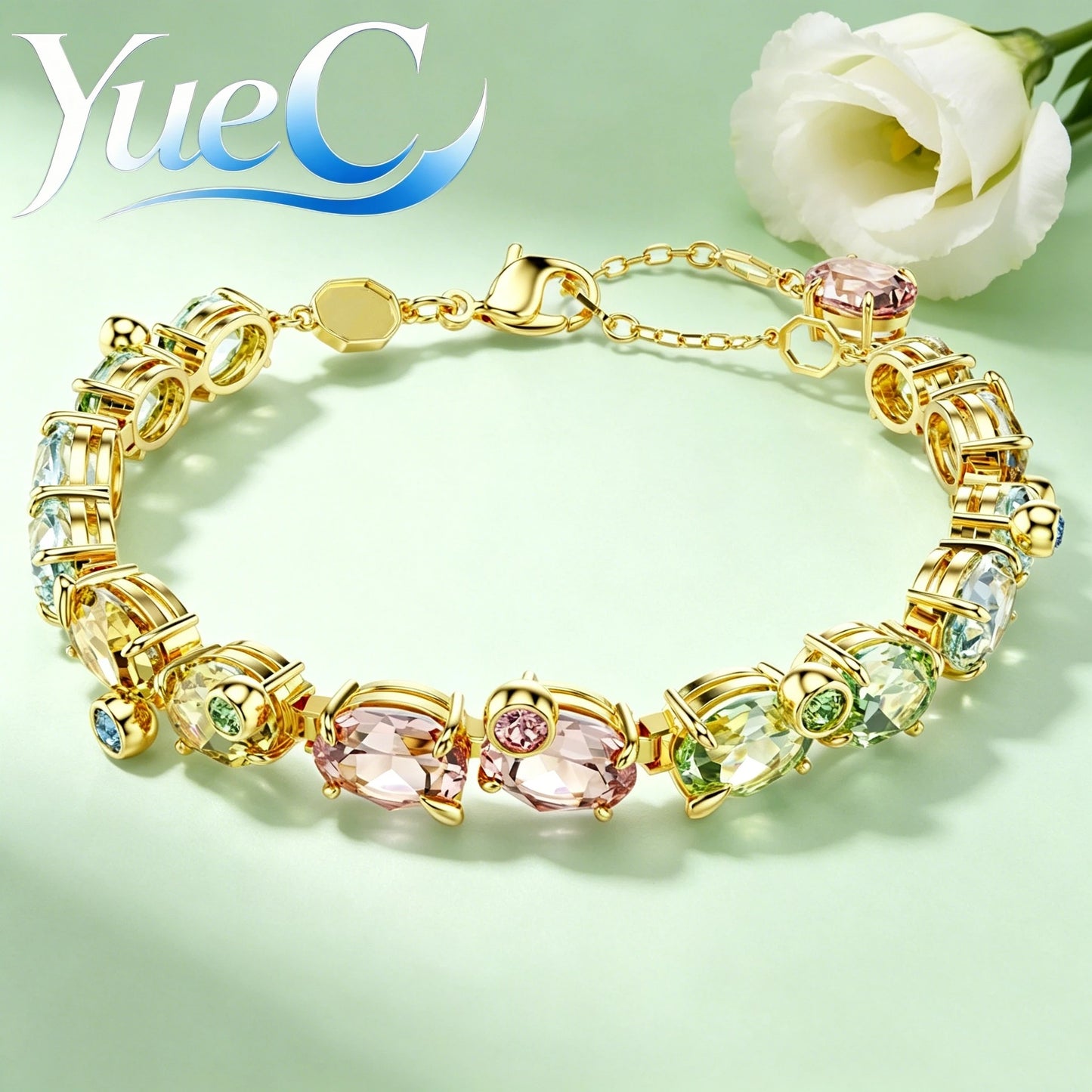 2026 YueC NEW Original Product: Flower Necklace, Butterfly Earrings, Light Luxury Charm Bracelet, Niche Design, Exquisit