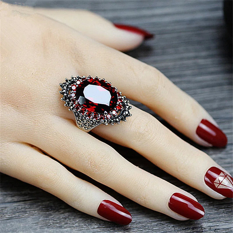 Big 925 Sterling Silver Vintage Women Ring Simplicity Fashion Exquisite Student Girlfriend Jewelry Accessories Wedding Party