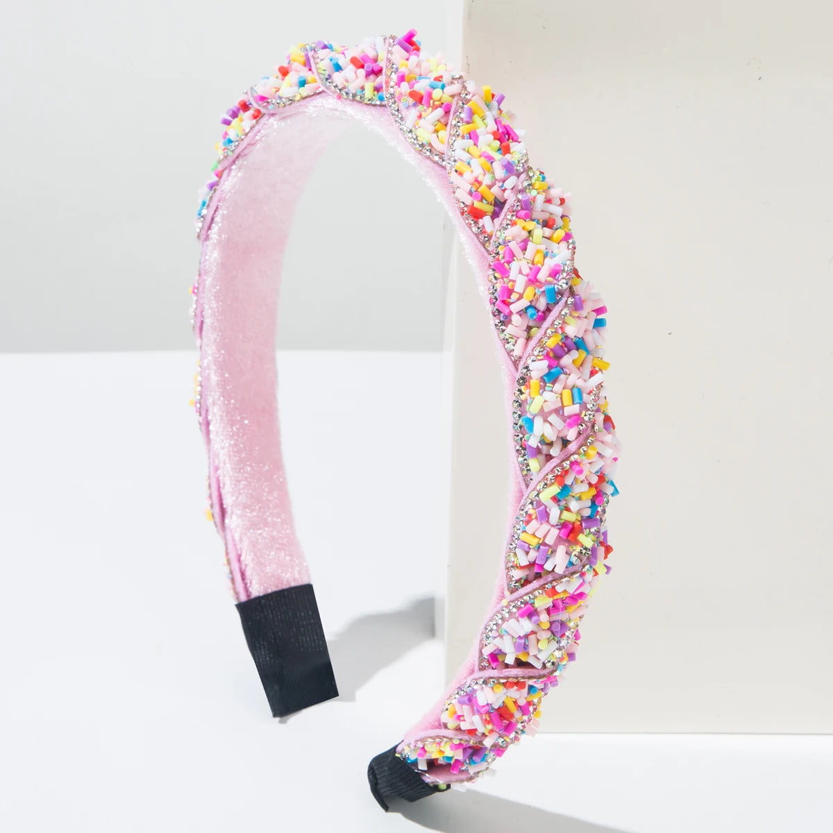 New Baroque Headband From Europe and America, Sweet Candy Colored, Cute Woven Headband, High Skull Top, Beautiful Headband