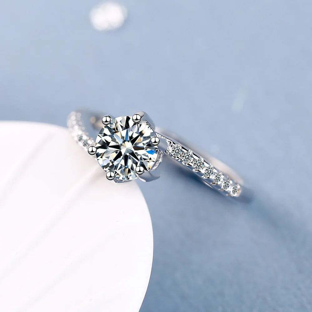 New 925 Sterling Silver Ring Heart Adjustable Simplicity Fashion Exquisite Student Girlfriend Jewelry Accessories Wedding Party