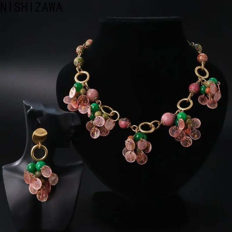 Shell Earrings for Women Tassels Geometric Vintage Palace Style Elegant Aretes De Mujer Dinner Party Exquisite Jewelry