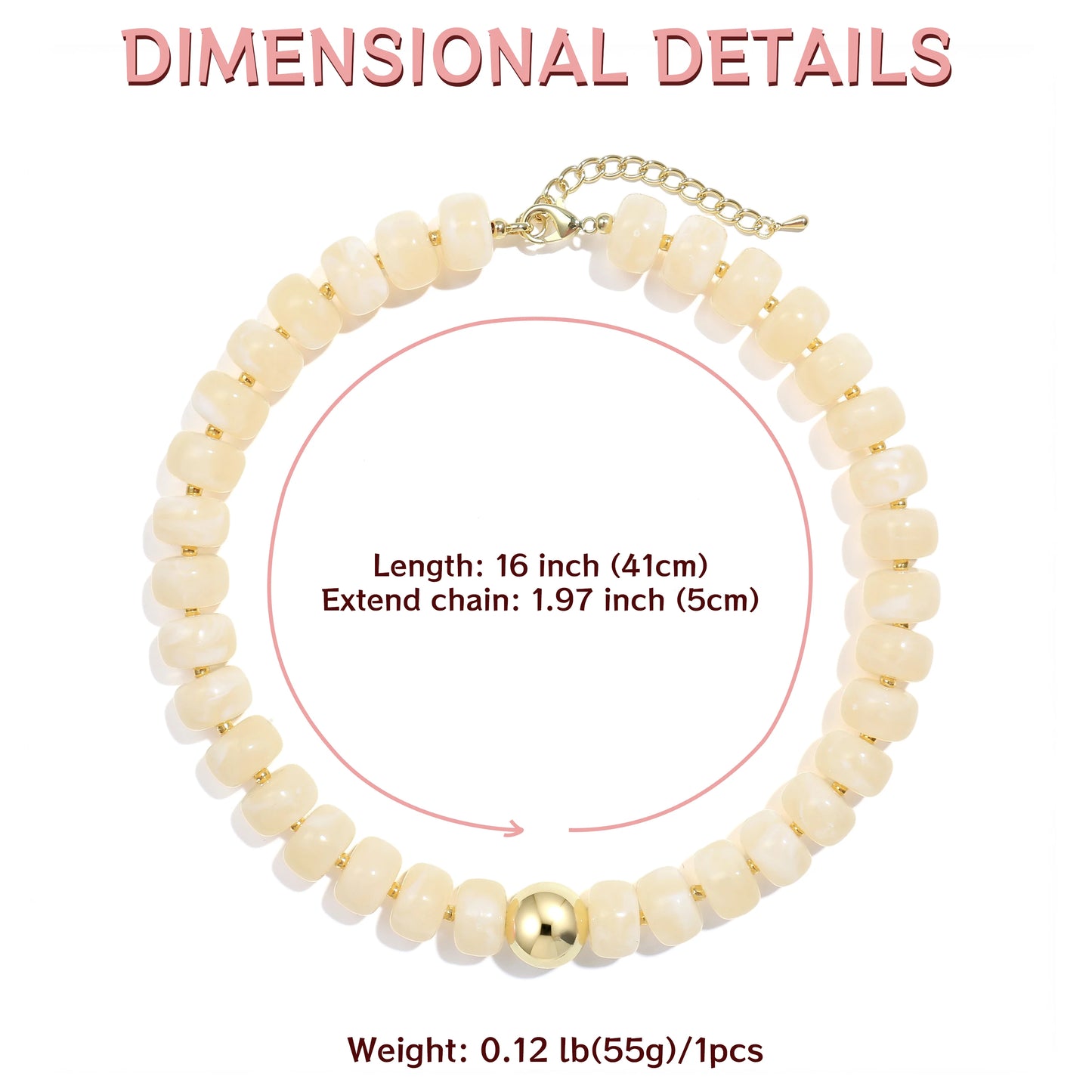 Badu New Colorful Acrylic Beaded Choker Necklace for Women Bohemian Trendy Summer Statement Jewelry Gift 2026