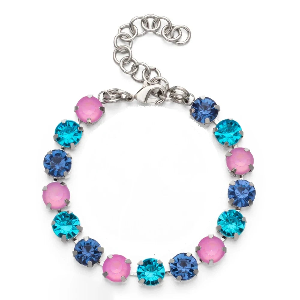 BEUTIFOR Colorful Crystal Bracelet for Women Gold Color Link Chain Bohemian Jewelry 2025