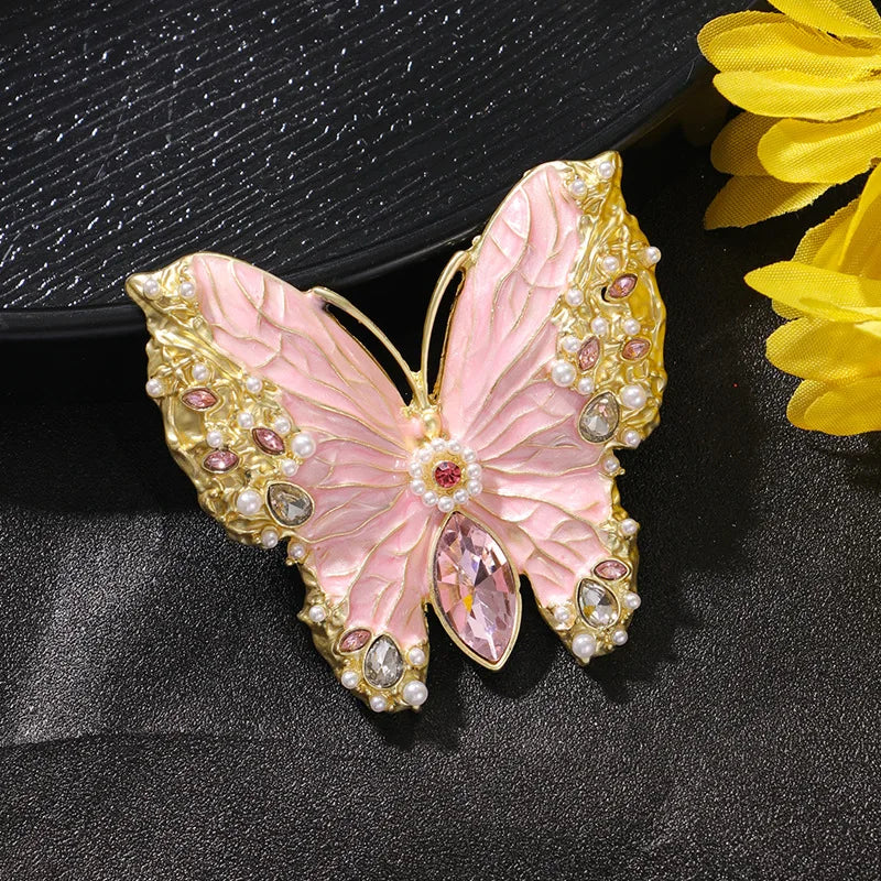 2025 New Butterfly Brooch Model Red Carpet Film Festival Show Dress Accessories Scarf Hat Bag Pin