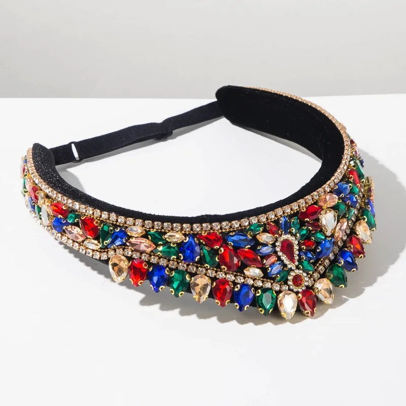Baroque Rhinestones Hair Accessories Dinner Party Light Luxury Fashion Jewelry Elegant Shiny Exquisite Versatile Hairband