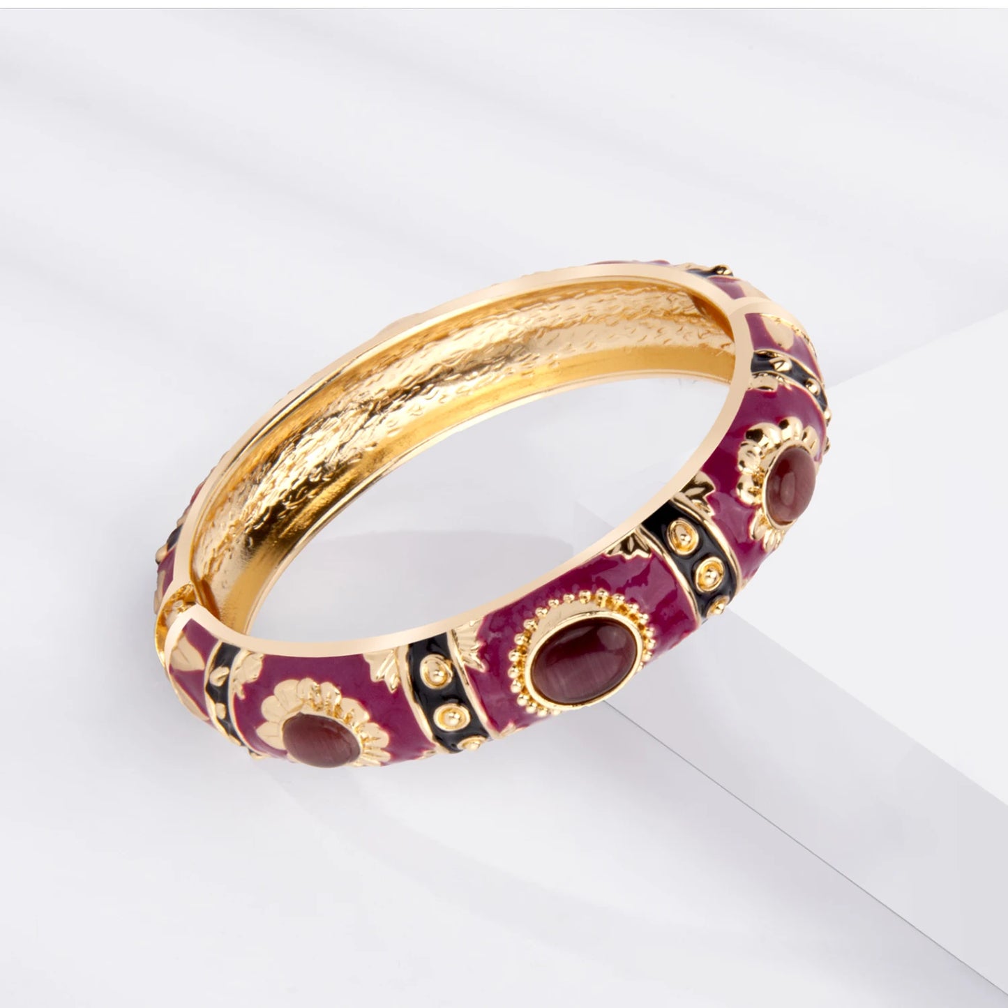 1/5 PCS Enamel Bracelet For Women Bangle On Hand Cloisonne Women's Hand Bracelets India African Jewelry Bohemian Designer Gifts