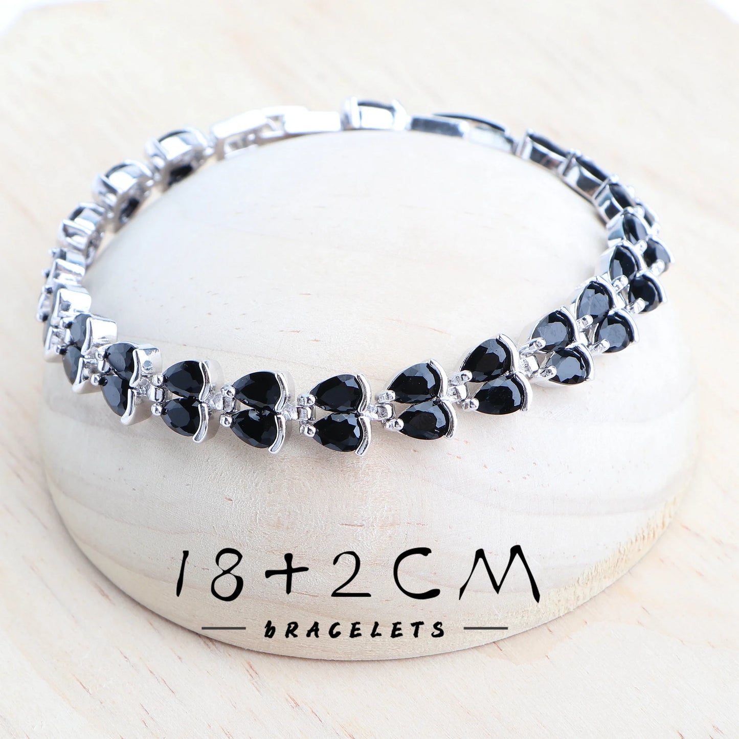 Ladies Bridal Jewelry Sets Silver 925 Black Zirconia Earrings Jewellery For Women Rings Pendant Wedding Necklace Set Bracelets