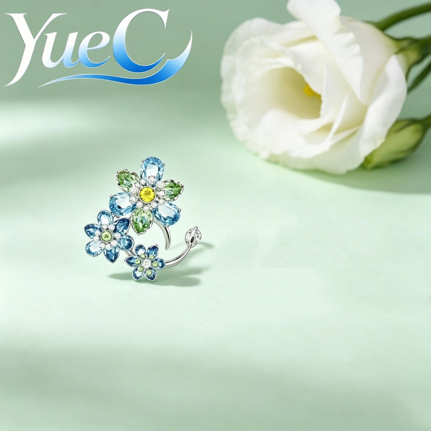 2026 YueC NEW Original Product: Flower Necklace, Butterfly Earrings, Light Luxury Charm Bracelet, Niche Design, Exquisit