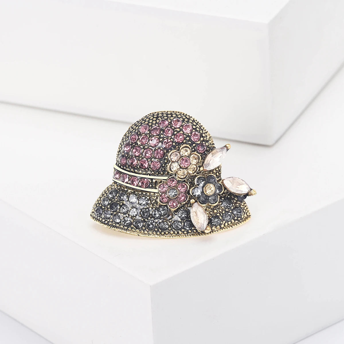 Luxury Rhinestone Sun Hat Brooches for Women Unisex Clothing Pins Necklace Event Party Backpack Fashion New Yea Gifts Decoration