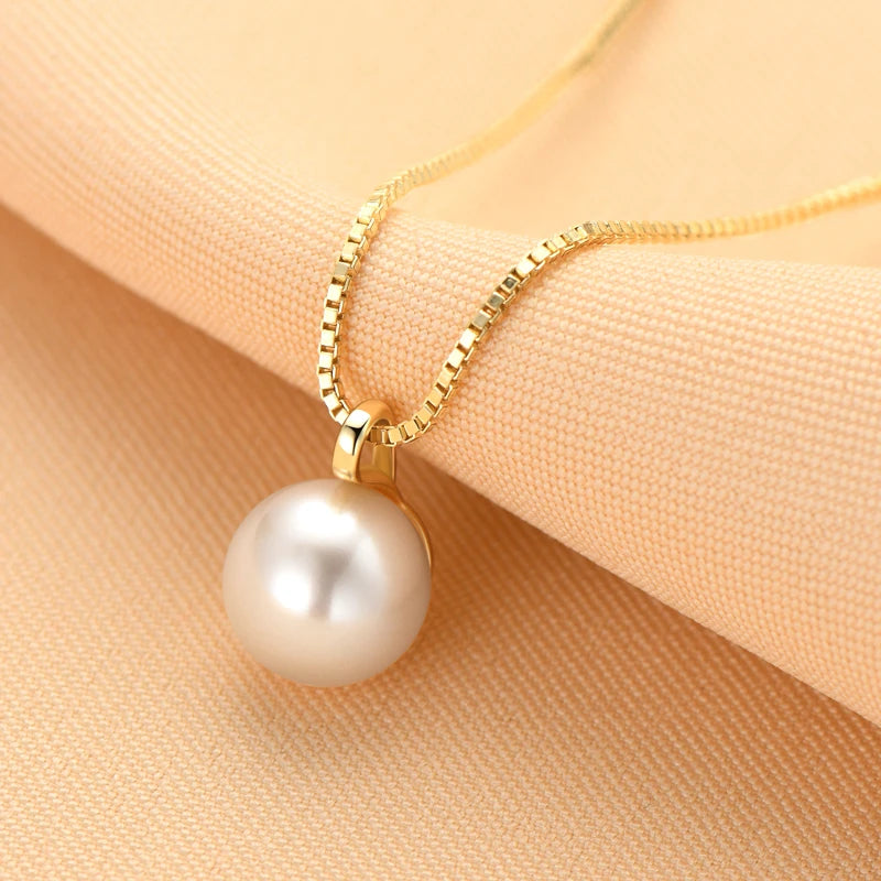 OXTAO Real 925 Silver Necklace Natural Freshwater Pearl Pendant for Women Clavicle Chain Necklace Fine Jewelry Gift wholesale