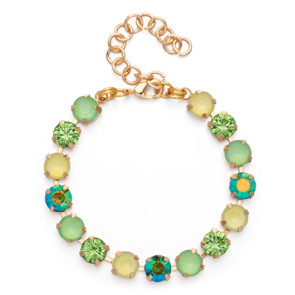BEUTIFOR Colorful Crystal Bracelet for Women Gold Color Link Chain Bohemian Jewelry 2025