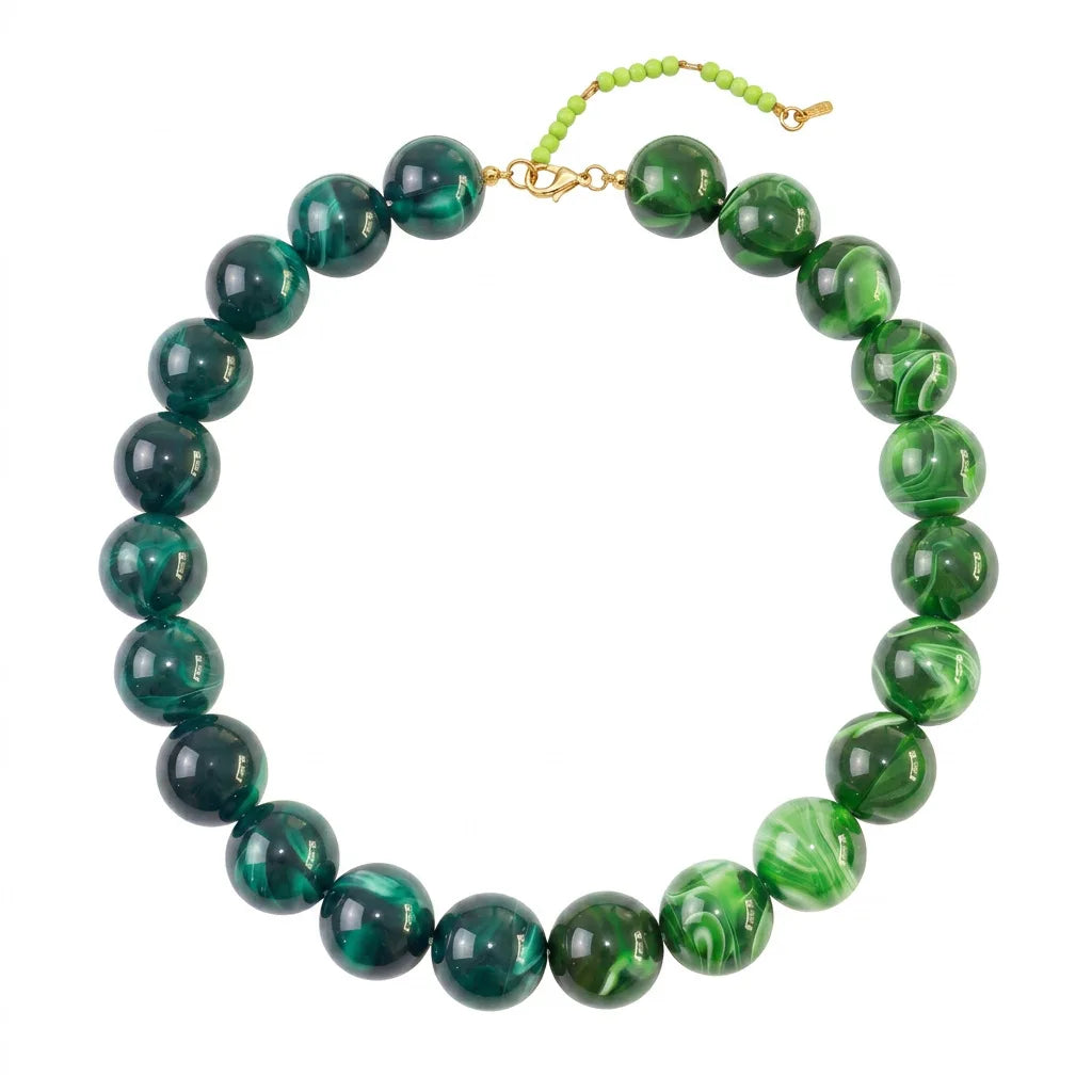Summer Beach Chunky Bead Neckalce for Women  Multicolored Handmade Beading Collarbone Choker Boho Jewelry Holiday Gifts Bijoux