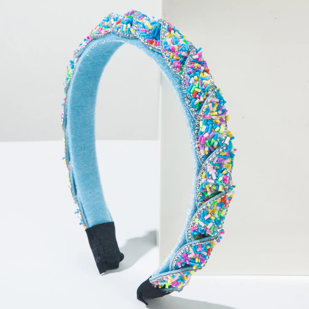 New Baroque Headband From Europe and America, Sweet Candy Colored, Cute Woven Headband, High Skull Top, Beautiful Headband