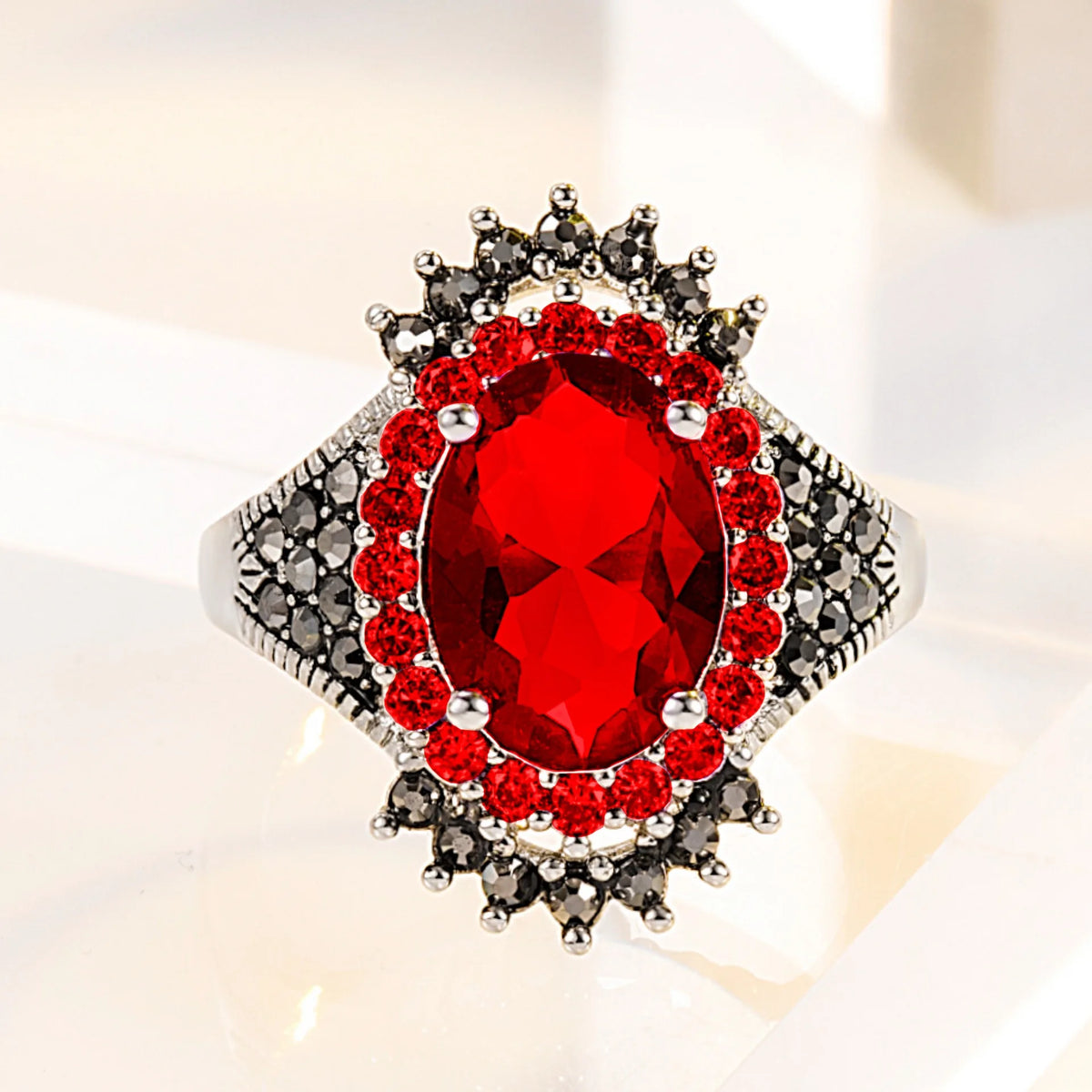 Big 925 Sterling Silver Vintage Women Ring Simplicity Fashion Exquisite Student Girlfriend Jewelry Accessories Wedding Party
