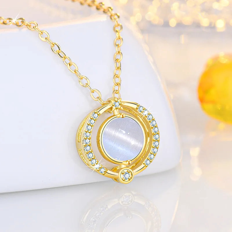 925 Sterling Silver Necklace Pendant Romance Heart Zircon High Quality For Woman Fashion Wedding Engagement Jewelry Gift
